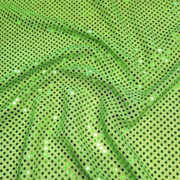 3mm Sequin GREEN ON LIGHT GREEN